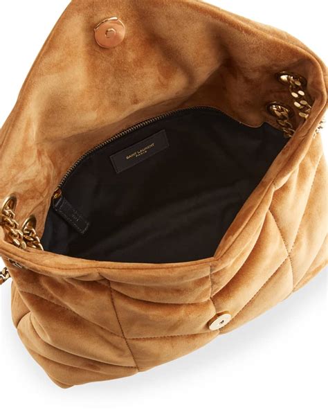 ysl puffer shoulder bag|ysl loulou puffer suede.